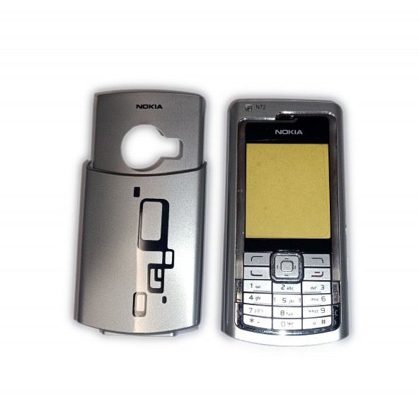 Nokia N72 Kapak Nokia N72 uyumlu Gri Kapak ön Kapak Arka Kapak Tuş Takımı ürün görseli 1