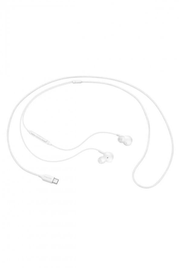 Orijinal Type-c Stereo Kablolu Kulaklık Beyaz - Resim 3