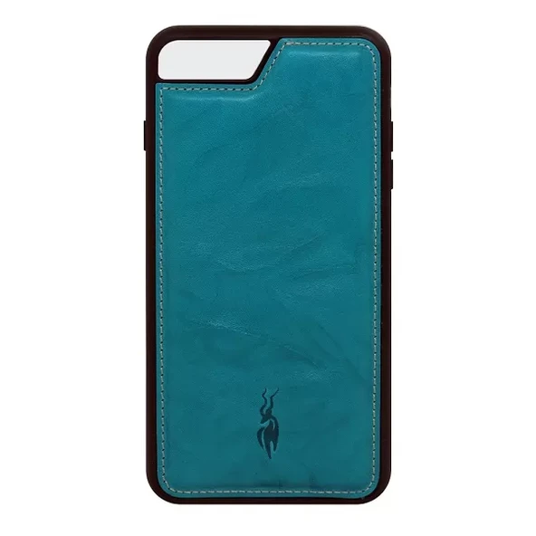Deritel iPhone 8 Plus Deri Kılıf Sahara Serisi Turkuaz ürün görseli 1