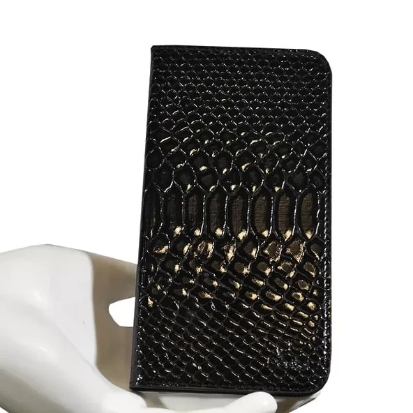 Apple iPhone 8 Plus Cüzdan Kılıf Hakiki Deri Deritel Desen Rugan ürün görseli 1