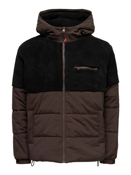 ONLY & SONS Erkek Yarım Peluş Kapüşonlu Mont 22026160 ürün görseli 1