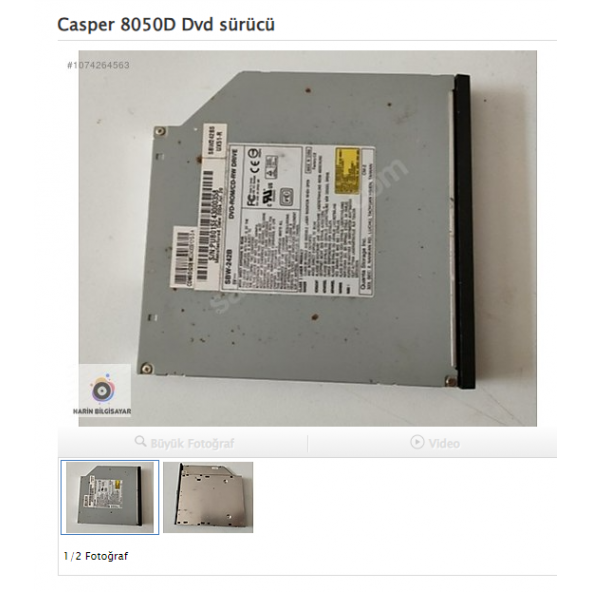 Casper 8050D Dvd sürücü ürün görseli 1