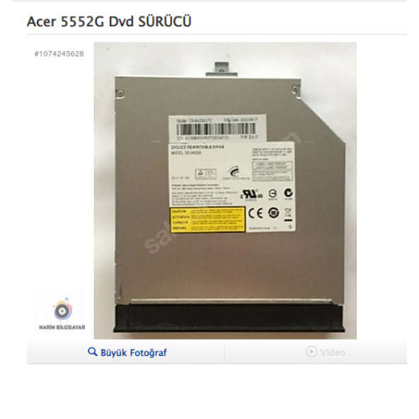 Acer 5552G Dvd SÜRÜCÜ ürün görseli 1