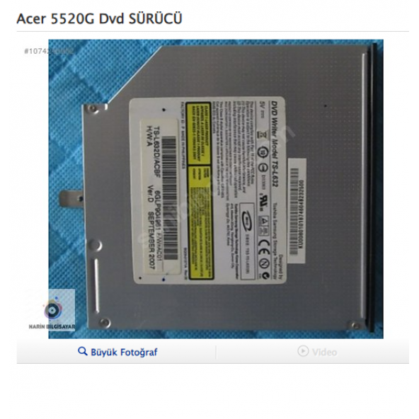 Acer 5520G Dvd SÜRÜCÜ ürün görseli 1