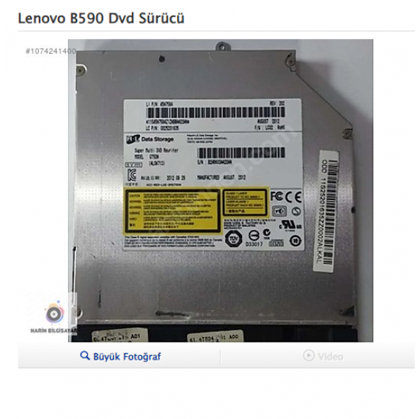 Lenovo B590 Dvd Sürücü ürün görseli 1