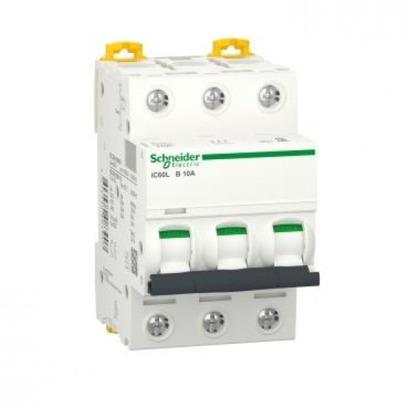 Schneider Electric A9F93310, iC60L - minyatür devre kesici - 3P - 10A - B eğrisi ürün görseli 1