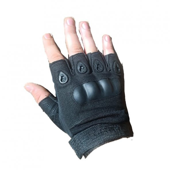 TACTİCAL ELDİVEN YARIM (OAKLEY) SİYAH ürün görseli 1