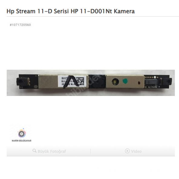 Hp Stream 11-D Serisi HP 11-D001Nt Kamera ürün görseli 1
