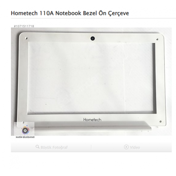 Hometech 110A Notebook Bezel Ön Çerçeve ürün görseli 1