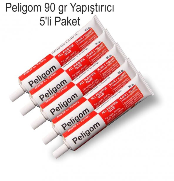 Pelikan Peligom Kuvvetli Sıvı Yapıştırıcı 90 gr - Metal Tüp 5 li Paket ürün görseli 1