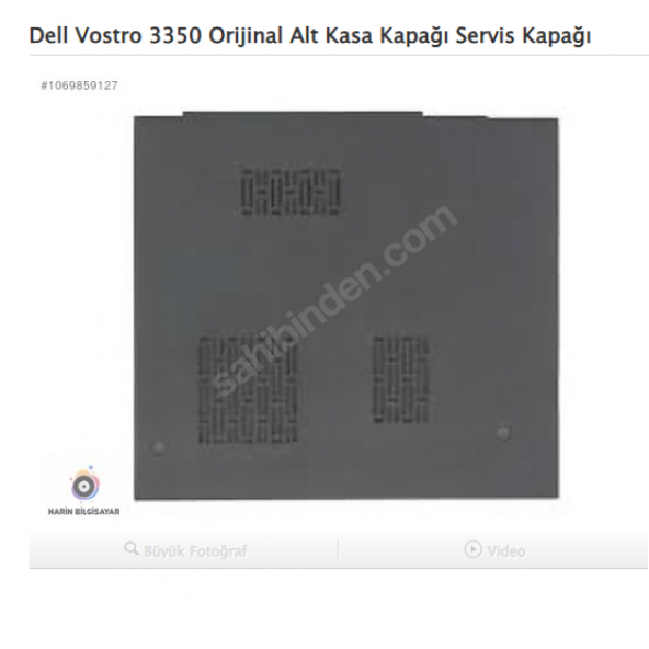 Dell Vostro 3350 Orijinal Alt Kasa Kapağı Servis Kapağı ürün görseli 1