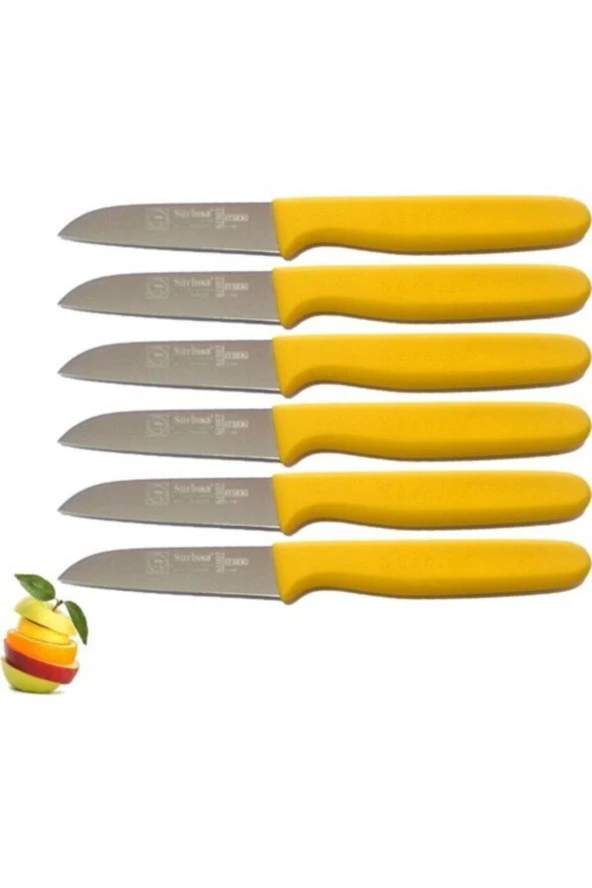 Sürbisa 61007 Sarı Meyve Bıçağı 6lı Set ürün görseli 1