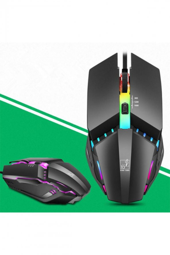 Ally K3 Işıklı Kablolu Oyuncu- Gamıng Mouse ürün görseli 1