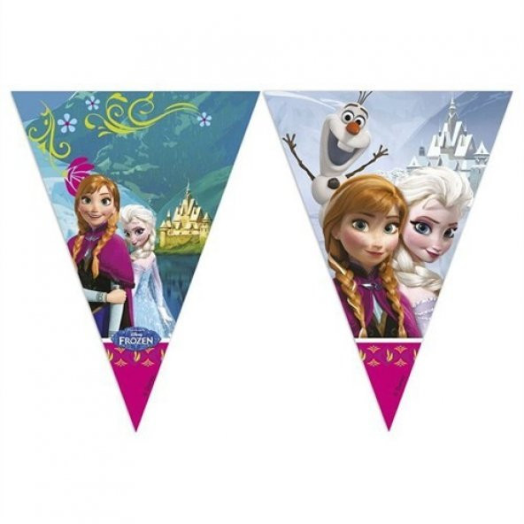 DZC KUZENLER AVM FROZEN BAYRAK SET 3,20CM PARTİ EĞLENCE DOĞUM GÜNÜ SÜS ürün görseli 1