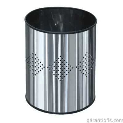Garanti Metal 1401 Dekoratif Paslanmaz Metal Çöp Kovası (13 Lt) ürün görseli 1
