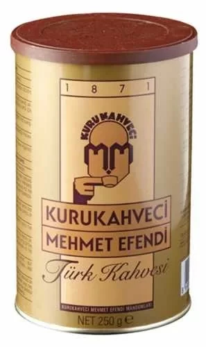 Mehmet Efendi Türk Kahvesi Teneke Kutu (250 gr) ürün görseli 1