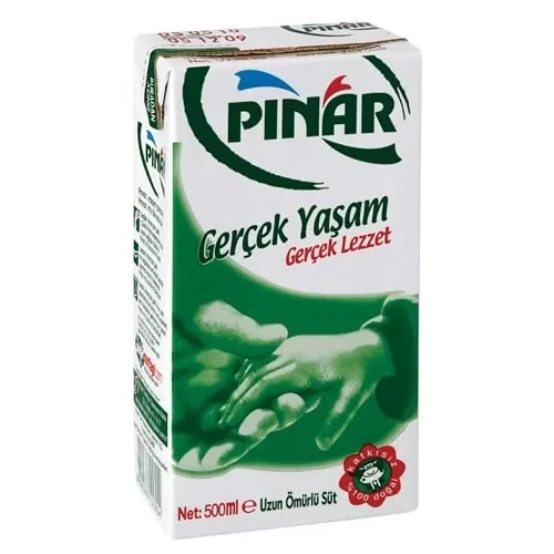 Pınar UHT Tam Yağlı Süt 500ml (12 li Koli) ürün görseli 1