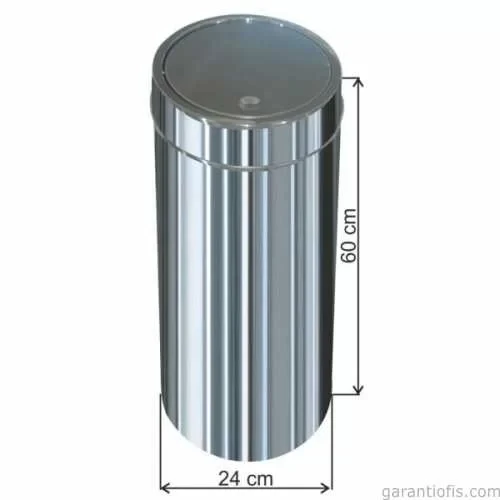 Garanti Metal 1324 Dokunmatik İtme Kapaklı Çöp Kovası (27 Litre) ürün görseli 1