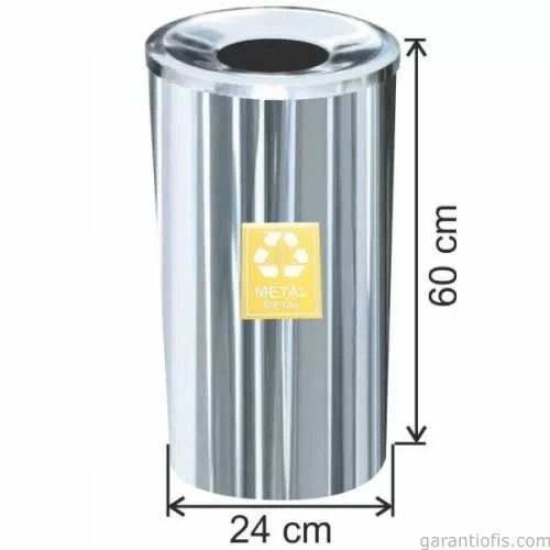 Garanti Metal 1802 Metal İçin Geri Dönüşüm Çöp Kovası (27 Litre) ürün görseli 1