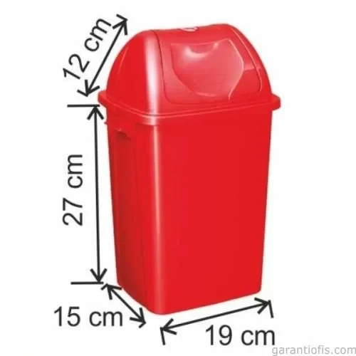 Garanti Metal 7403 Plastik Çatı Kapaklı Çöp Kovası (8,4 Litre) ürün görseli 1
