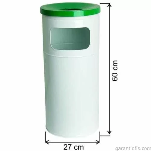 Garanti Metal 1706 Boyalı Bahçe Tipi Çöp Kovası (34 Litre) ürün görseli 1