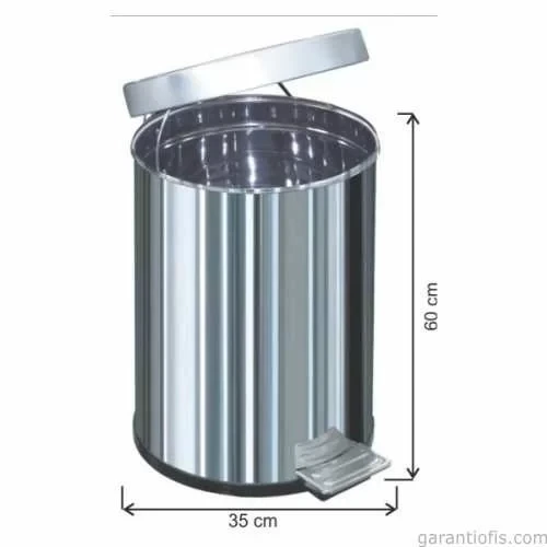 Garanti Metal 1052 Pedallı Çöp Kovası (60 Litre) ürün görseli 1