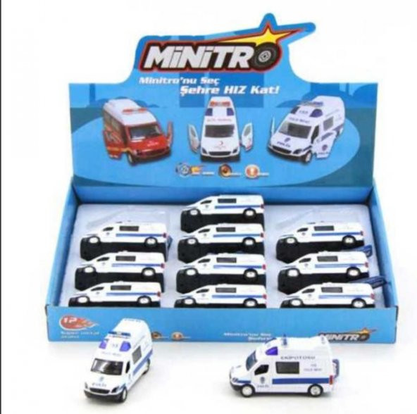 BİRLİK İŞIKLI SESLİ METAL 1/36 ÇEKBIRAK EKİP OTOSU  POLİS OYUNCAK ürün görseli 1