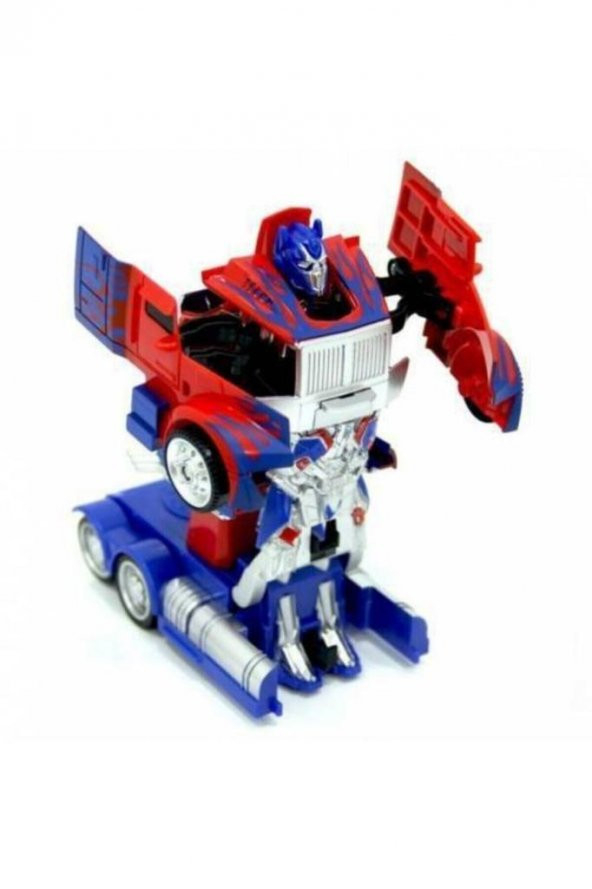 Tek Tuşla Robota Dönüşen Transformers Optimus Çek Bırak Araba - Resim 2