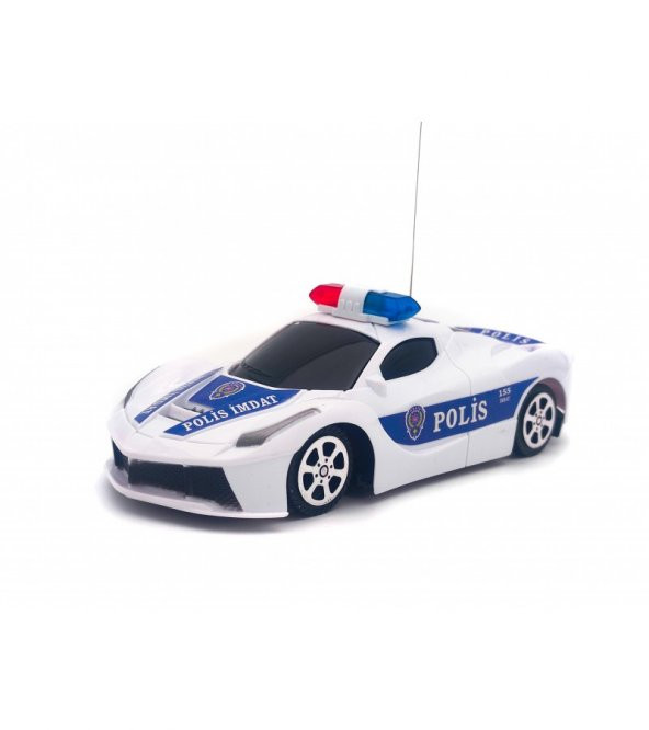 Duman Oyuncak  2 Fonksiyonlu Uzaktan Kumandalı Polis Arabası Pars Polis 17 CM 1/24 ölçek ürün görseli 1