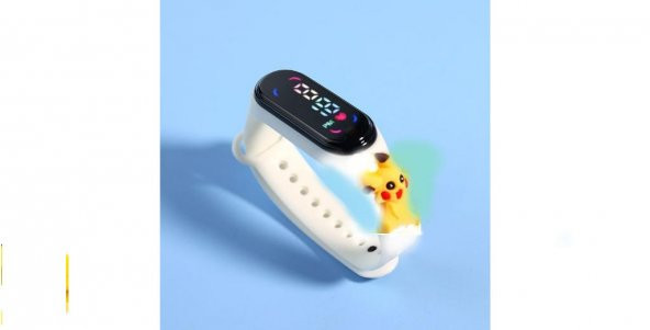 pokeemon pichacu Led Dokunmatik Ekranlı Dijital Çocuk Ve Genç Kol Saati (AKILLI DEĞİLLER) ürün görseli 1