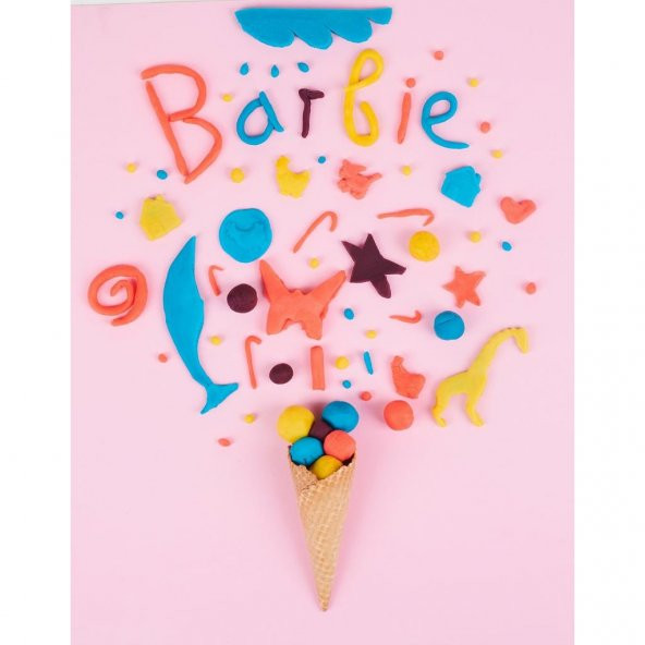 Barbie Oyun Hamuru 4lü Paket - (4 x 100 gr) - Resim 6