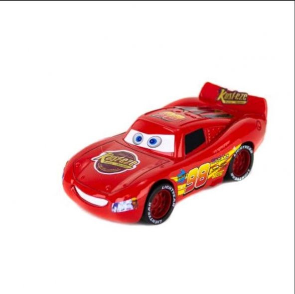 Cars Şimşek Mcqueen Metal Çek Bırak Araba 12 Cm ürün görseli 1