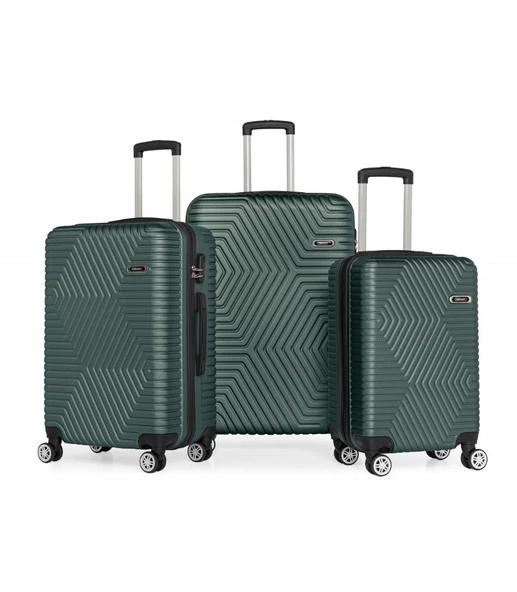 DZC KUZENLER AVM G&d Gedox Polo Suitcase Abs 3'lü Lüx Valiz Seyahat Seti ürün görseli 1