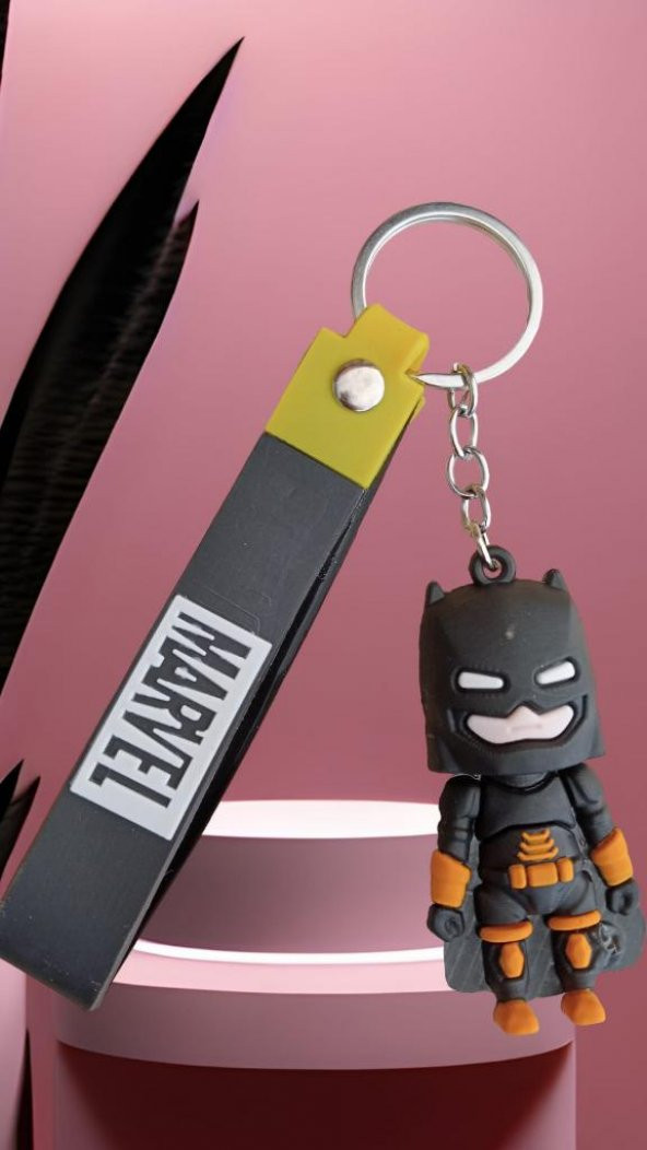 DZC KUZENLER AVM BATMAN Karikatür Anime Figür PVC Bebek Anahtarlık  ÇANTA Süsü ürün görseli 1