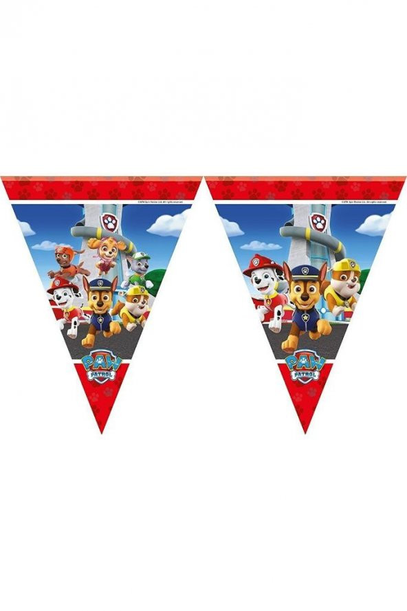 dzc kuzenler avm PAW Patrol Refresh,  parti süs bayrak SET 3,20cm ürün görseli 1