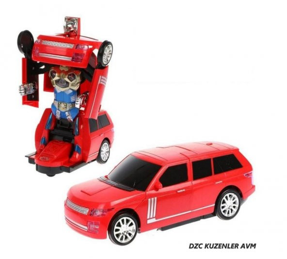 TRANSFORMERS ÇARP DÖN PİLLİ OTOMATİK ROBOTA DÖNÜŞEN TOGG SESLİ JİP OYUNCAK 24CM RANGE ROVER ürün görseli 1