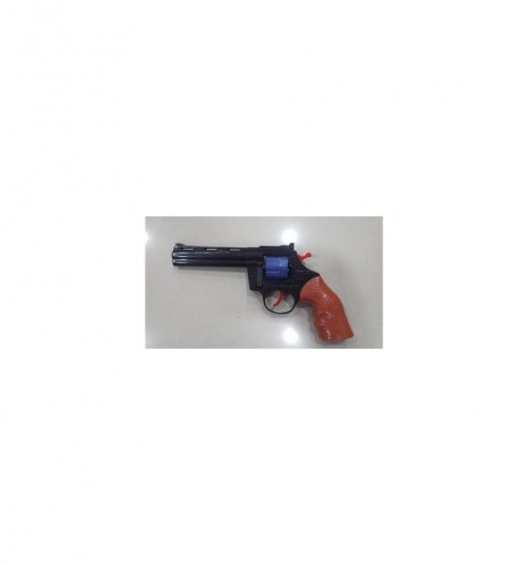 PVCDE SİYAH KOVBOY 8Lİ KAPSÜL TABANCA PLASTİK ürün görseli 1