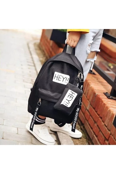 DZC KUZENLER AVM Unisex Hugbag Sırt Çantası Spor Okul Outdoor Laptop Çanta HEY CÜZDANLI ürün görseli 1
