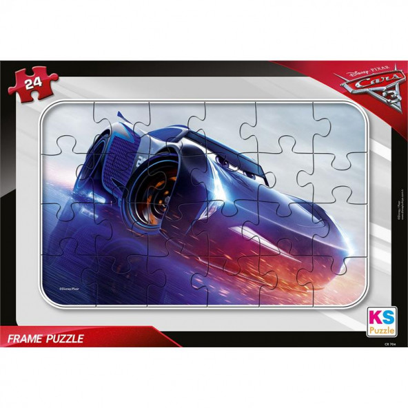 Ks Games Cars 24 Parça Frame Puzzle ürün görseli 1