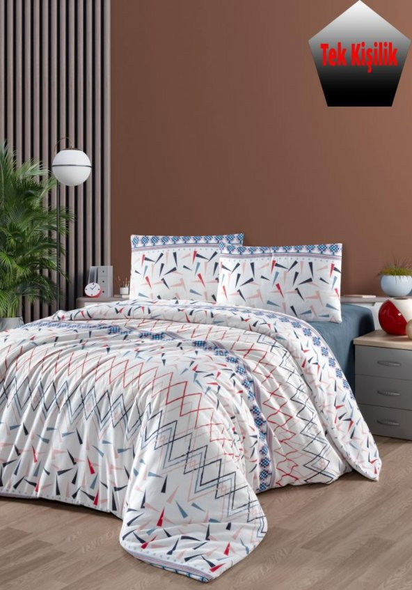 Casual Pazen Flanel Kışlık Tek kişilik Nevresim Takımı ürün görseli 1