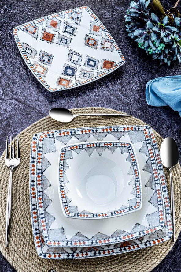 Bambum Noble - 24 Parça Porselen Yemek Takımı Rug ürün görseli 1