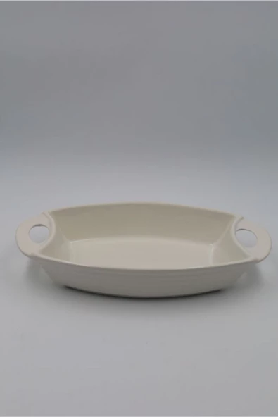 KRD Home Ecr-43 Öz Seramik Kulplu Fırın Kabı (25*17 Cm ) ürün görseli 1