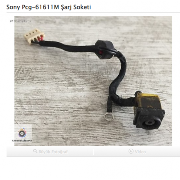 Sony Pcg-61611M Şarj Soketi ürün görseli 1