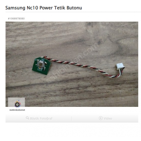 Samsung Nc10 Power Tetik Butonu ürün görseli 1