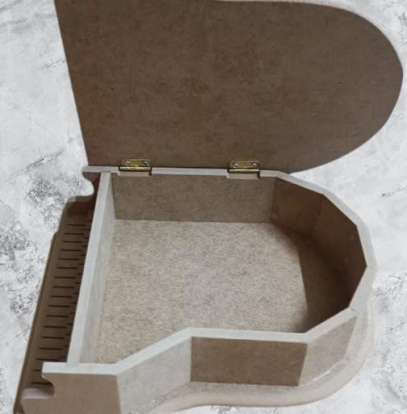 Hobi ADN 90274 Dekoratif Piyano Kutu Ayaklı Ahşap MDF HAM CNC Kesim MODEL El Yapı ürün görseli 1