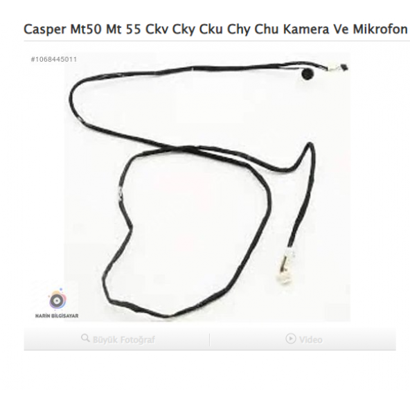 Casper Mt50 Mt 55 Ckv Cky Cku Chy Chu Kamera Ve Mikrofon Kablosu ürün görseli 1
