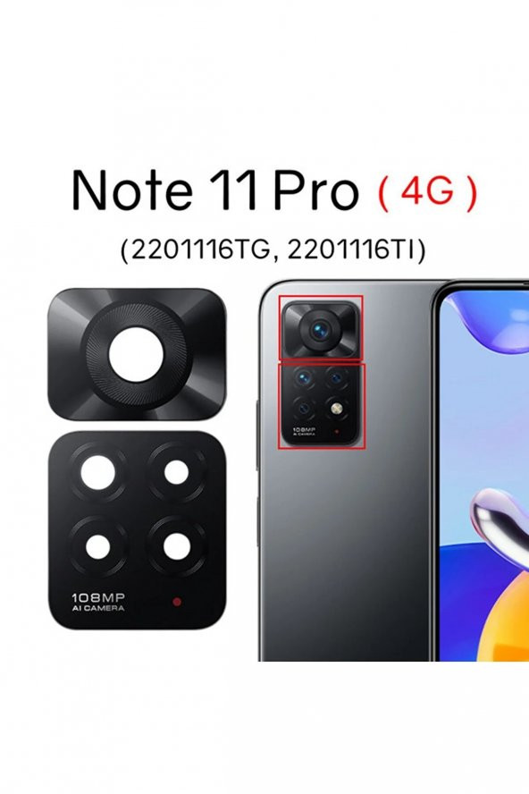Redmi Note 11 Pro Arka Kamera Camı Lens ürün görseli 1