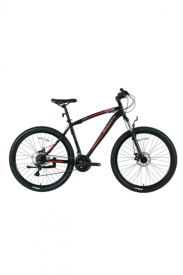Bisan Mts 4600 V-23 26 Jant Bisiklet -Mat Siyah Kırmızı ürün görseli 1