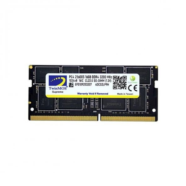 Twinmos MDD416GB3200N DDR4 16 GB 3200 MHz Notebook Ram ürün görseli 1