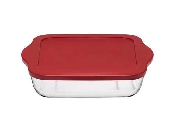 Paşabahçe Plastik Kapaklı Kare 22cm Tepsi 59034 ürün görseli 1